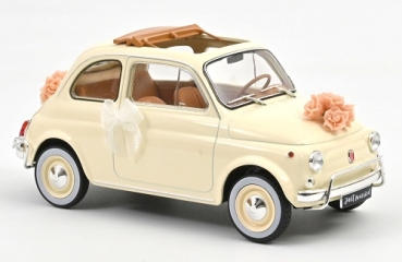 187780 Fiat 500 L 1968 Ivory Wedding Gift 1:18